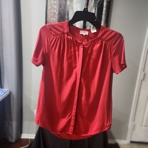 Levi's button down women's burnt orange colored blouse size XS